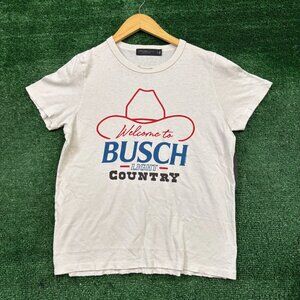 Busch Light “Welcome to Busch Light Country” white T-shirt in size XL